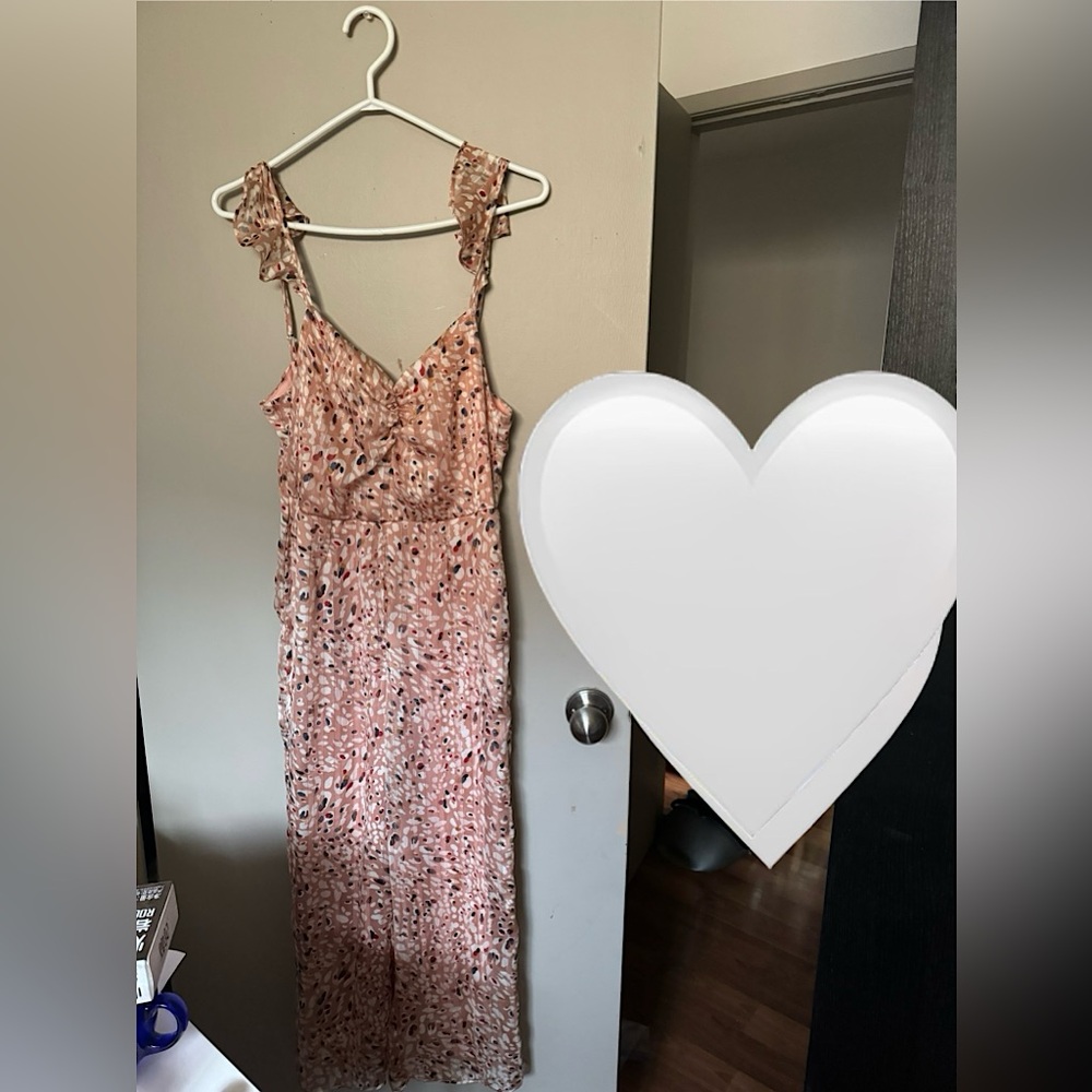 Little mountains pink spotted romper